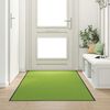 vidaXL Tapis d'entr&eacute;e Autre Vert et Noir 120 x 300 cm Polyamide et PVC