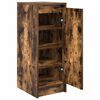 vidaXL Armoire &agrave; chaussures ch&ecirc;ne fum&eacute; 29,5x34x76 cm bois d'ing&eacute;nierie