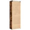 vidaXL Armoire de rangement ch&ecirc;ne fum&eacute; 80x42,5x225cm bois d'ing&eacute;nierie