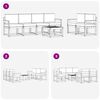 vidaXL Ensemble de canap&eacute;s d'ext&eacute;rieur 7 pcs Naturel et Anthracite