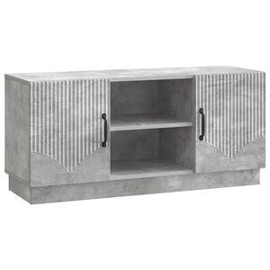 vidaXL Meuble TV Gris b&eacute;ton 102 x 34,5 x 47 cm Bois d'ing&eacute;nierie