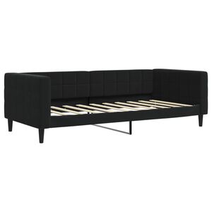 vidaXL Lit de repos sans matelas noir 90x190 cm velours