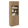vidaXL Armoire de rangement Ch&ecirc;ne artisanal 80 x 42,5 x 225 cm