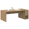 vidaXL Table basse Ch&ecirc;ne artisanal 101,5 x 50 x 37 cm