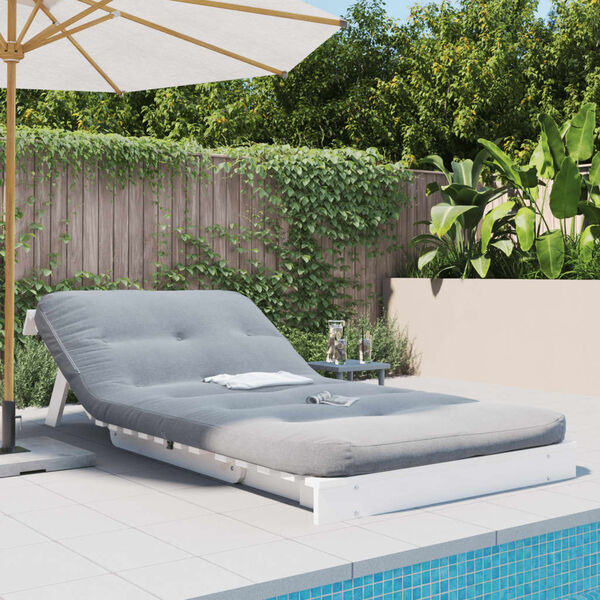 vidaXL Canap&eacute;-lit futon avec matelas 100x206x11 cm bois massif de pin