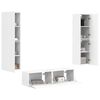 vidaXL Ensemble meuble TV 6 pcs Blanc Bois d'ing&eacute;nierie