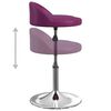 vidaXL Chaise pivotante de salle &agrave; manger Violet Similicuir