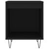 vidaXL Table de chevet Noir 40x35x50 cm Bois d&rsquo;ing&eacute;nierie