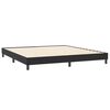 vidaXL Sommier &agrave; lattes de lit avec matelas et LED noir 200x210 cm Velours