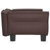 vidaXL Lit pour chien marron 70x45x30 cm similicuir