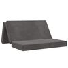 vidaXL Canap&eacute;-lit pliable 120 x 67 x 45 cm Gris fonc&eacute;