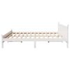 vidaXL Cadre de lit sans matelas blanc 200x200 cm bois massif de pin