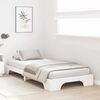 vidaXL Cadre de lit Blanc 100 x 200 cm Pin massif