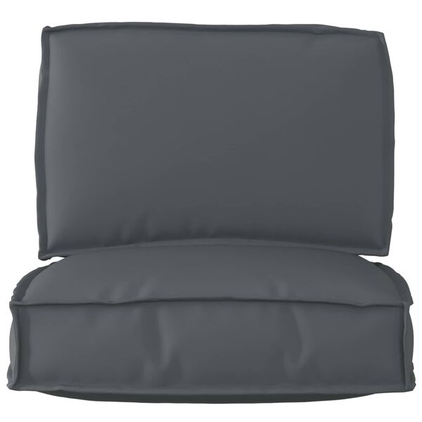 vidaXL Set de coussins de palette 2 pcs Anthracite Tissu Oxford