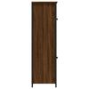 vidaXL Buffet haut ch&ecirc;ne marron 62x32x106,5 cm bois d'ing&eacute;nierie