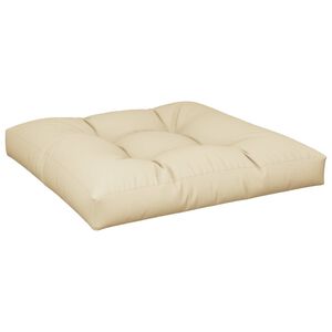 vidaXL Coussin de canap&eacute; palette beige 70x70x12 cm