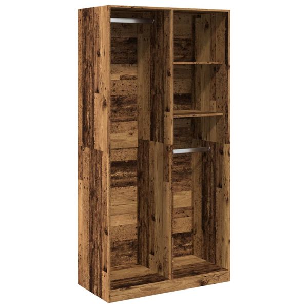 vidaXL Garde-robe vieux bois 100x50x200 cm bois d'ing&eacute;nierie
