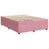 vidaXL Sommier &agrave; lattes de lit avec matelas Rose 160x200 cm Velours