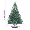 vidaXL Arbre de No&euml;l artificiel avec pommes de pin 150 cm