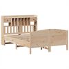 vidaXL Lit bibliothèque sans matelas 140x190 cm bois de pin massif