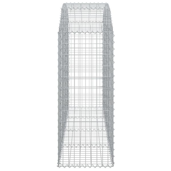 vidaXL Panier de gabions arqué 200x50x120/140 cm Fer galvanisé