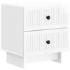 vidaXL Cabinet de chevet Blanc brillant 43 x 34,5 x 47,5 cm