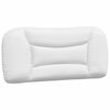 vidaXL Coussin de t&ecirc;te de lit Hvar blanc 90 cm similicuir