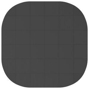 vidaXL Tapis de sol de piscine 36 pc &Oslash; 350 cm Rond Mousse EVA Noir