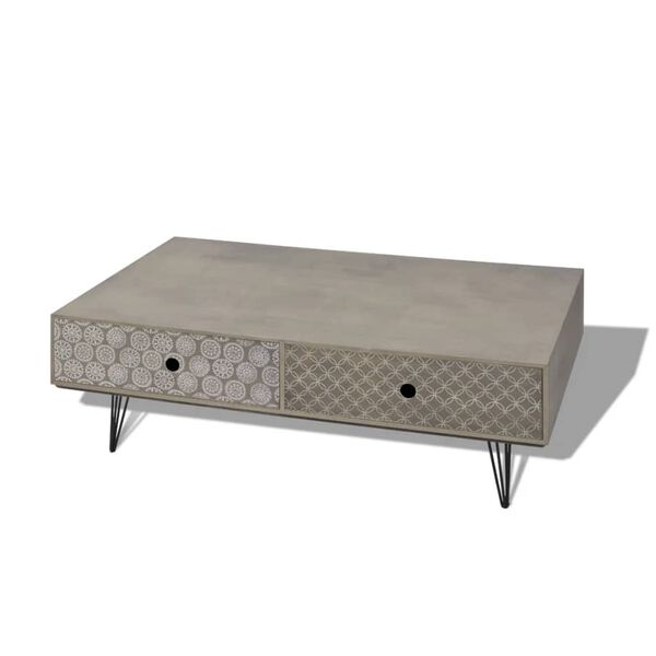 vidaXL Table basse 100x60x35 cm gris