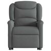 vidaXL Fauteuil inclinable Gris fonc&eacute; Tissu