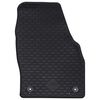 vidaXL Tapis de voiture 4 pcs Noir Caoutchouc