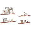 vidaXL &Eacute;tag&egrave;re Murale 4 pcs Rouge 100 x 9 x 3 cm Bois d'ing&eacute;nierie