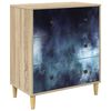 vidaXL Commode RAALTE Impression marbre bleu 66 x 36,5 x 75 cm Sonoma