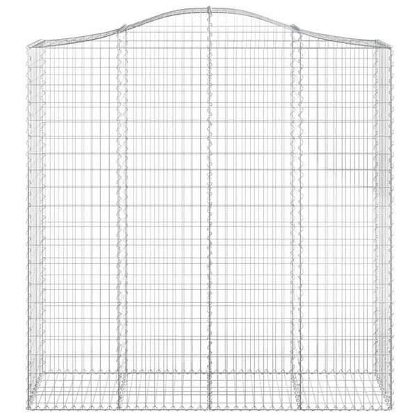vidaXL Paniers &agrave; gabions arqu&eacute;s 8 pcs 200x50x200/220 cm Fer galvanis&eacute;
