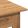 vidaXL Table basse chêne artisanal 102x55x42 cm bois d'ingénierie