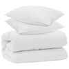 vidaXL Couette avec Oreillers avec oreiller 3 pcs Blanc Microfibre