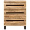 vidaXL Buffets 2 pcs 60x34x75 cm bois de manguier massif brut