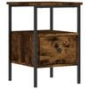 vidaXL Table de chevet ch&ecirc;ne fum&eacute; 34x36x50 cm bois d'ing&eacute;nierie