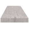 vidaXL Étagère murale flottante Gris béton 90x23,5x3,8 cm MDF