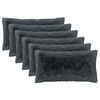 vidaXL Housse de coussin 6 pcs HEERLEN Anthracite 40 x 80 cm Fleece PV