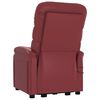 vidaXL Fauteuil de massage Rouge bordeaux Similicuir