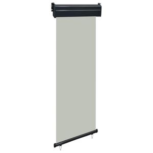 vidaXL Auvent latéral de balcon 65x250 cm Gris