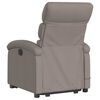 vidaXL Fauteuil inclinable de massage &eacute;lectrique Taupe Tissu