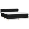 vidaXL Sommier &agrave; lattes de lit avec matelas Noir 160x200 cm Tissu