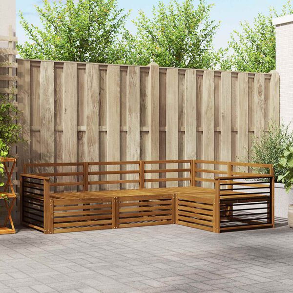 vidaXL Ensemble de canap&eacute;s d'ext&eacute;rieur 4 pcs Naturel