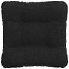 vidaXL Coussins de si&egrave;ge 4 pcs Noir 45 x 45 x 12 cm tissu