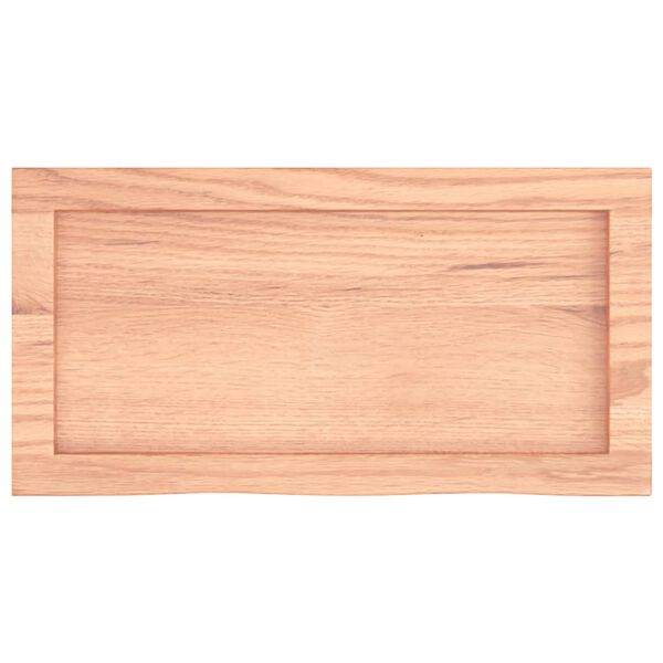vidaXL Comptoir de salle de bain marron 60x30x(2-6) cm bois trait&eacute;