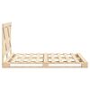 vidaXL Cadre de lit sans matelas avec t&ecirc;te de lit 160x200 cm