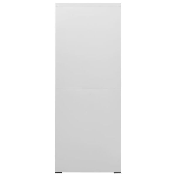 vidaXL Classeur Gris clair 46x62x164 cm Acier