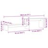 vidaXL Ensemble meuble TV Montage mural Bois Ancien 180 x 30 x 43 cm